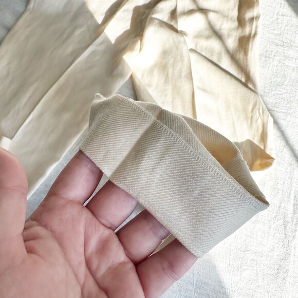 CHANEL Vintage Linen Wool Silk Pleated Trouser Pants - Picture 10 of 16